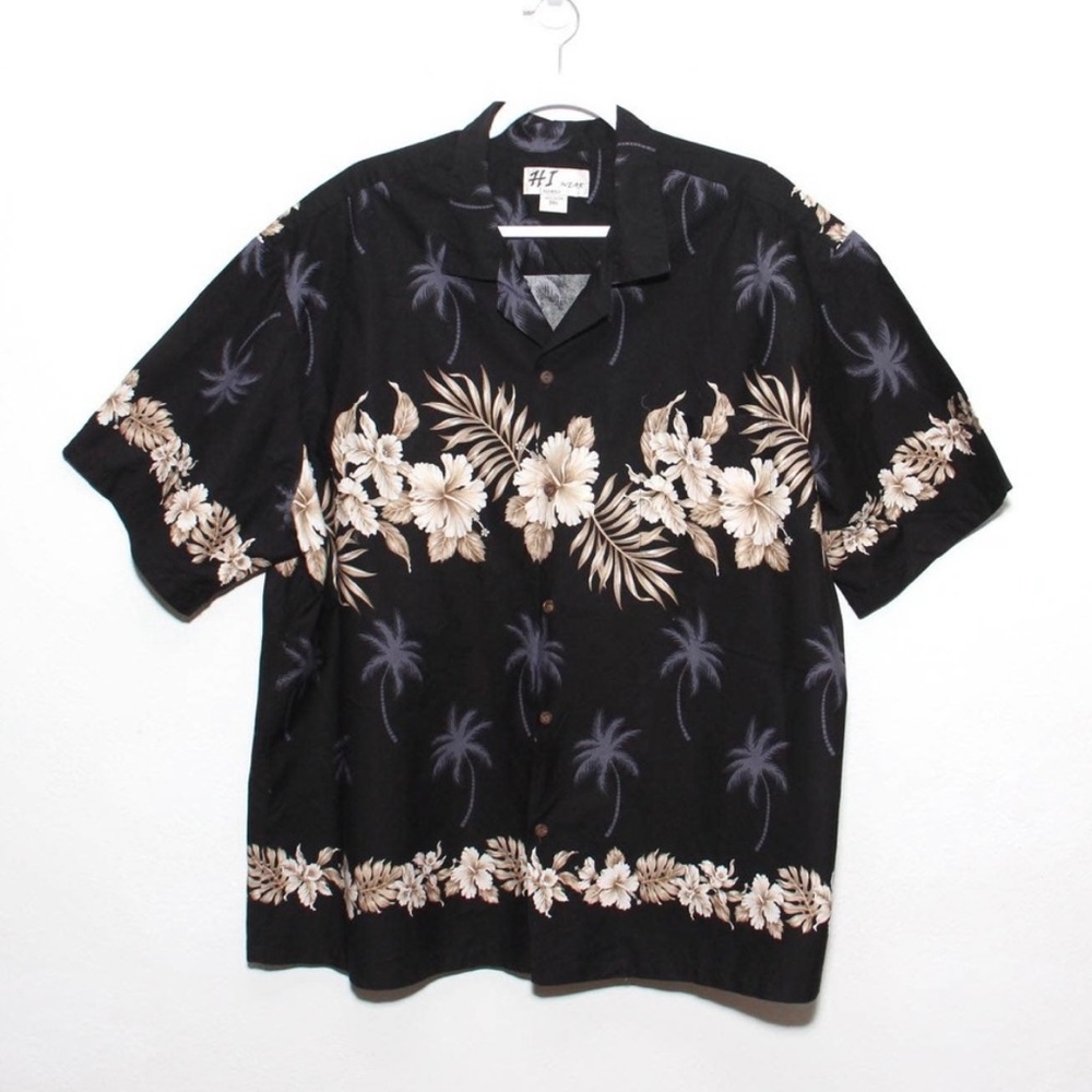Vintage Hawaiian Shirt Cotton button-down HI Wear Size 3XL